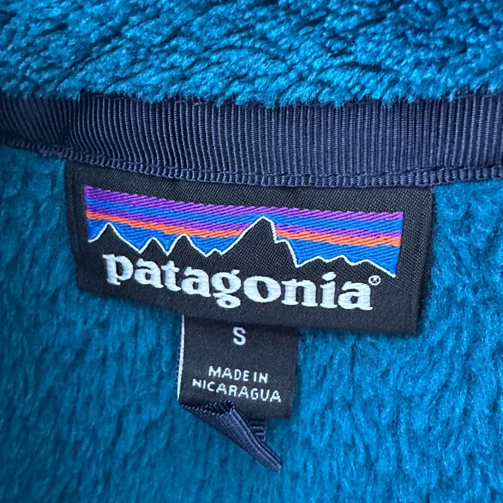 Patagonia Women’s Deep Teal Fleece Snap Pullover Snap T - Small - Picture 2 of 12
